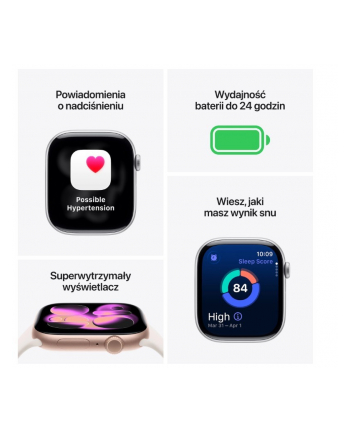 apple Watch Series 11 GPS + Cellular, koperta 42 mm z tytanu w kolorze łupku, pasek sportowy w kolorze czarnym - rozmiar S/M
