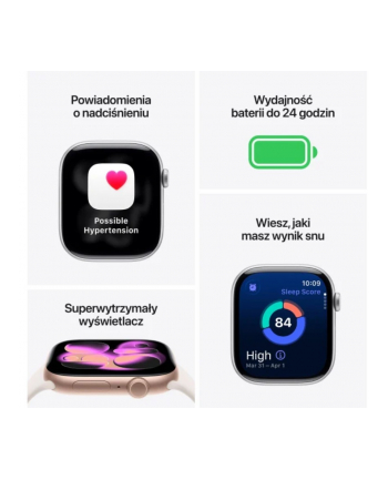 apple Watch Series 11 GPS+Cellular koperta 46 mm z aluminium w kolorze gwiezdnej szarości, pasek sportowy w kolorze czarnym - rozmiar S/M nr 1