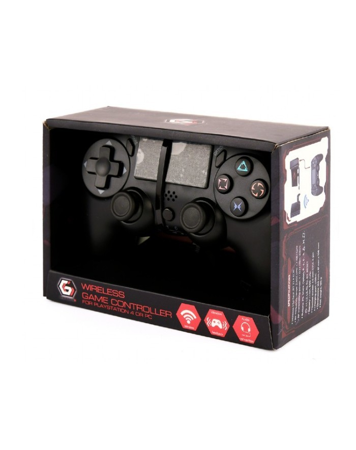 gembird Bezprzewodowy Gamepad PlayStation 4 PC czarny główny