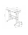 maclean Mobilne biurko regulowane MC-124 B max 50kg, regulacja wysokości 67-115 cm, blat 80x60 cm - nr 3