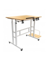 maclean Mobilne biurko regulowane MC-124 W regulacja wysokości 67-115cm, max 50kg, blat 80x60 cm - nr 1