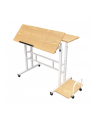 maclean Mobilne biurko regulowane MC-124 W regulacja wysokości 67-115cm, max 50kg, blat 80x60 cm - nr 7