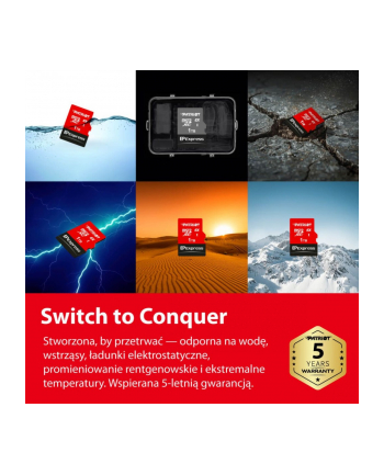 patriot Karta microSDXC 256GB Express 800/600MB/s Nintendo Switch 2 nr 1