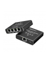 qoltec Rozdzielacz splitter Ethernet  mini SWITCH 1x4 RJ45 | 1000Mb/s | USB-C | Aluminium - nr 10