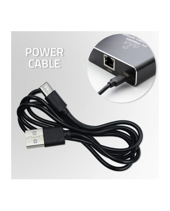 qoltec Rozdzielacz splitter Ethernet  mini SWITCH 1x4 RJ45 | 1000Mb/s | USB-C | Aluminium nr 2