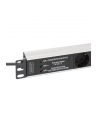 digitus Listwa zasilająca PDU Rack 19' z zabezpieczeniem przeciwprzepięciowym + filtr EMI/RFI, 7 gniazd Schuko CEE 7/3, kabel 2m, wtyk Unischuko CEE 7/7, 16A, - nr 17