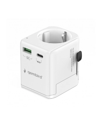gembird Adapter sieciowy uziemienie Uniwersalny  20W
