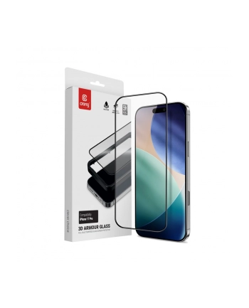 crong 3D Armour Glass - Szkło hartowane iPhone 17 Pro + ramka instalacyjna