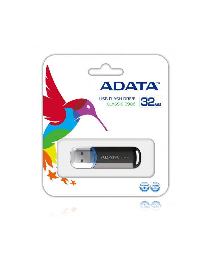 ADATA Flash Disk 16GB USB 2.0 Classic Series C906 - czarny	 (AC906-32G-RBK) główny