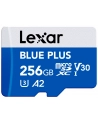 lexar Karta pamięci microSD 256GB C10 A2 U3 V30 170MB/s Blue Plus - nr 2