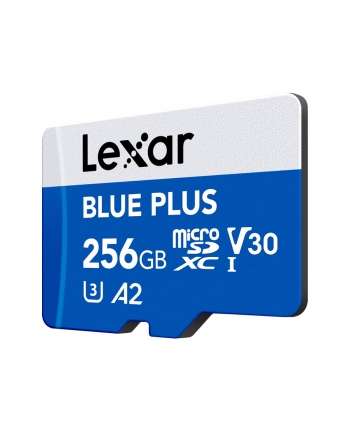 lexar Karta pamięci microSD 256GB C10 A2 U3 V30 170MB/s Blue Plus