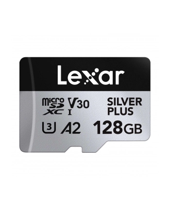 lexar Karta pamięci microSD 128GB C10 A2 U3 V30 205/150MB/s Silver Plus