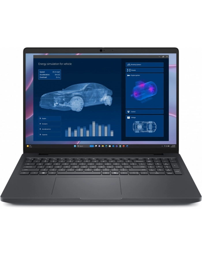Laptop Dell Pro Max 16 MC16255 Win11Pro AMD Ryzen 340|16GB|256GB|FgrPr ' SmtCd|FHD Cam ' Mic|WLAN + BT|16.0 FHD+|Backlit Kb|4 Cell|100W/3Y ProSupport główny