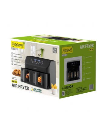 feel-maestro Frytownica beztłuszczowa podwójna 4,5l + 4,5l  2000W  MR-758 nr 1