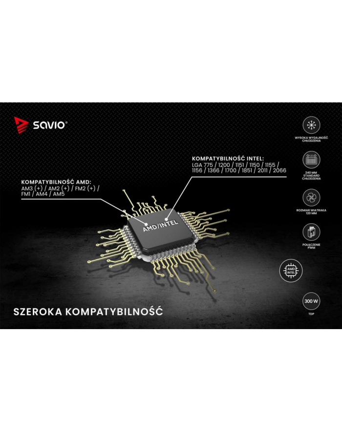 savio Chłodzenie wodne NOX 360 mm główny