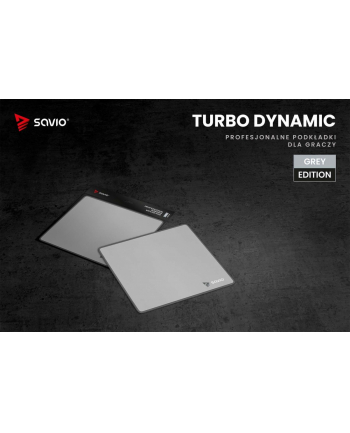 savio Podkładka pod mysz 250 x 250 x 2 mm Turbo Dynamic S Grey Edition nr 1