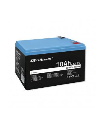 qoltec Akumulator LiFePO4 litowo-żelazowo-fosforanowy | 12.8V | 10Ah |  128Wh | BMS