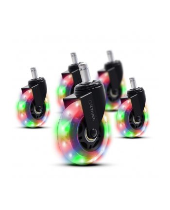 trust Zestaw kółek żelowych LED do fotela