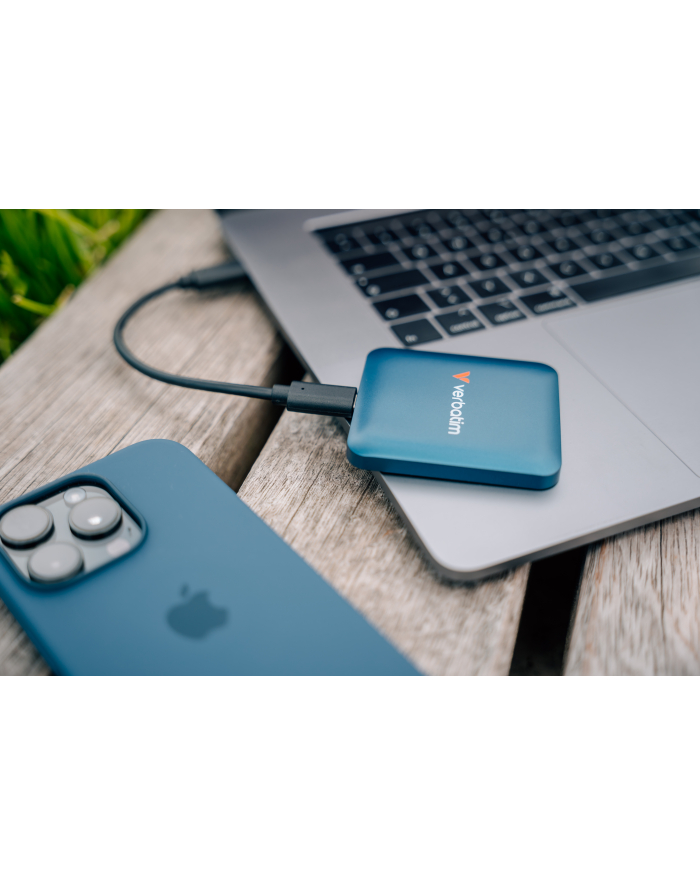 verbatim Dysk zewnętrzny SnapBack Magnetic SSD Blue MagSave 1TB Apple ProRes 4K 60kl/s główny