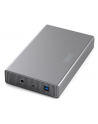 digitus Obudowa zewnętrzna USB 3.0 na dysk SSD/HDD 3.5' SATA III max. 16 TB z zasilaczem, aluminiowa - nr 20