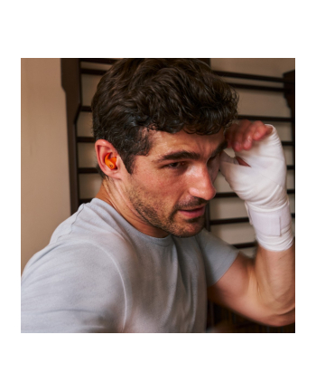 apple Słuchawki Powerbeats Fit - bezprzewodowe douszne słuchawki sportowe - pomarańczowa iskra