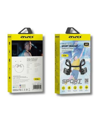 awei Słuchawki Bluetooth E1BL sportowe Czarne