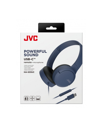 jvc Słuchawki HA-S33UC niebieskie