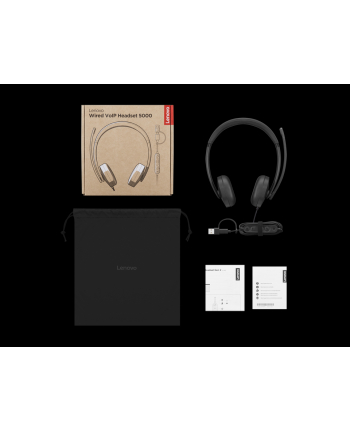lenovo Zestaw słuchawkowy przewodowy VoIP 5000 4XD1R88995