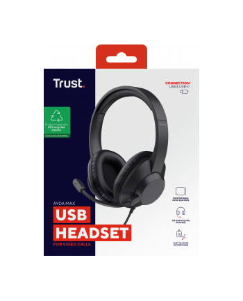 trust Słuchawki ergonomiczne AYDA Max USB