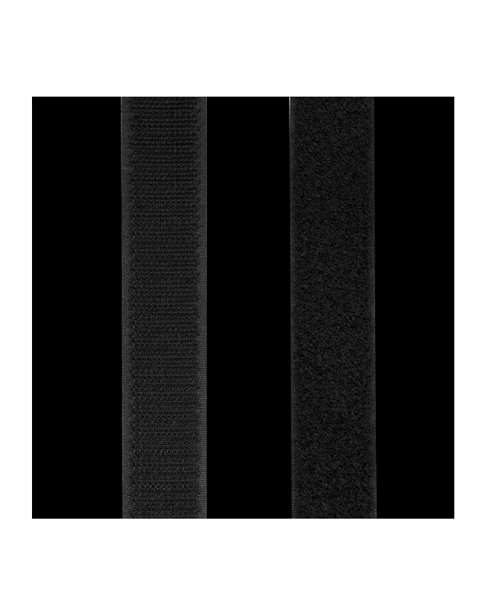 logilink Zestaw samoprzylepnych taśm kablowych,5m,czarny główny