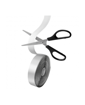 logilink Zestaw samoprzylepnych taśm kablowych,5m,czarny nr 2