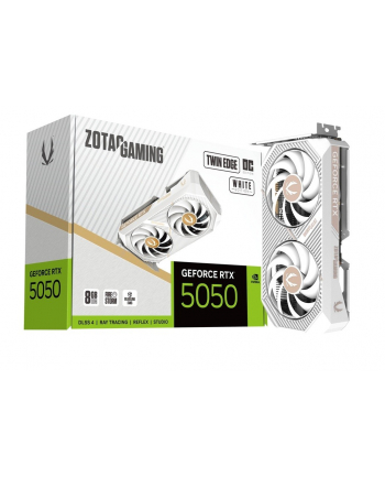 zotac Karta graficzna GeForce RTX 5050 TWIN EDGE OC 8GB GDDR6 128bit 3DP/HDMI biała