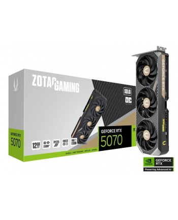 zotac Karta graficzna GeForce RTX 5070 SOLID OC 12GB GDDR7 192bit 3DP/HDMI nr 1