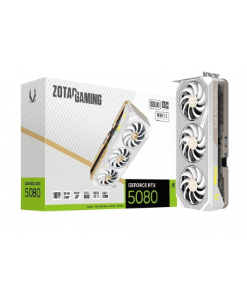 zotac Karta graficzna GeForce RTX 5080 SOLID OC 16GB GDDR7 256bit 3DP/HDMI biała nr 2