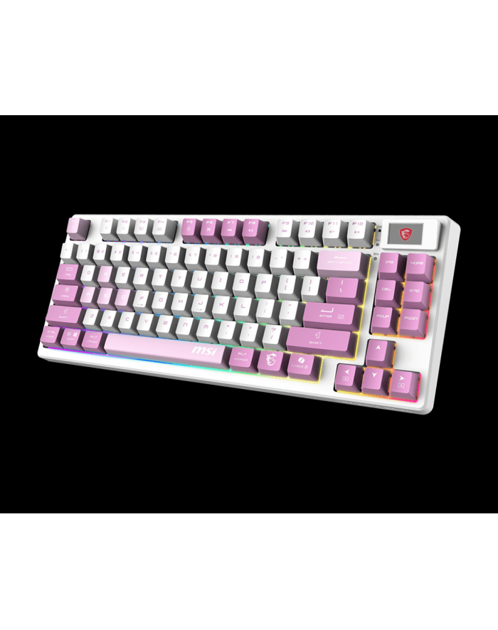 msi Klawiatura gamingowa Forge GK600 TKL W Violet US główny