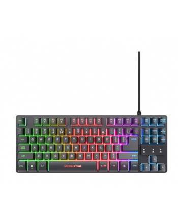 trust Podświetlana klawiatura gamingowa GTX 833 Thado TKL czarna