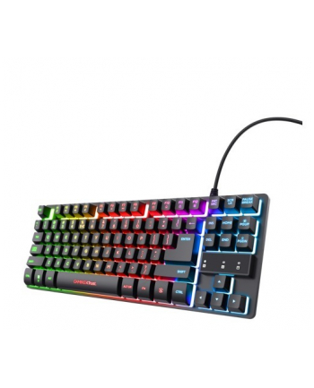 trust Podświetlana klawiatura gamingowa GTX 833 Thado TKL czarna