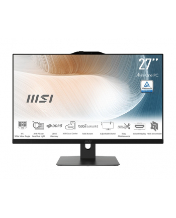 msi Komputer All-in-One Modern AM272P 1M-855EU  WIN11PRO/Intel Core 5/16GB/512GB/UMA/27 '' nr 2