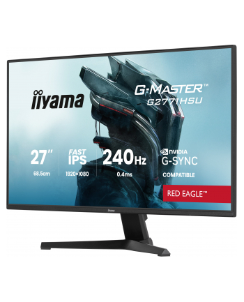 iiyama Monitor 27 '' G2771HSU-B1 0.4ms,Fast IPS,1xUSB 3.2, 1xUSB C,      240Hz, DP, 2xHDMI,  Adaptive G-SYNC - 1920 x 1080 @48-240Hz  DisplayPort Only nr 2