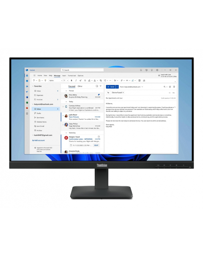 lenovo Monitor ThinkVision S24-4e 23.8 64B5KAT1EU główny