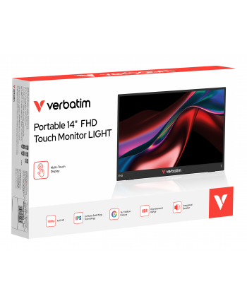 verbatim Przenośny monitor dotykowy Light 14 Full HD 60 Hz Portable