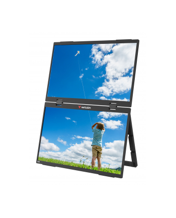 verbatim Monitor dotykowy DUAL Essentialis 2x 15,6  Full HD 60Hz