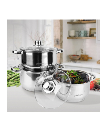 feel-maestro Komplet garnków 6 elementów MR-2020-6M