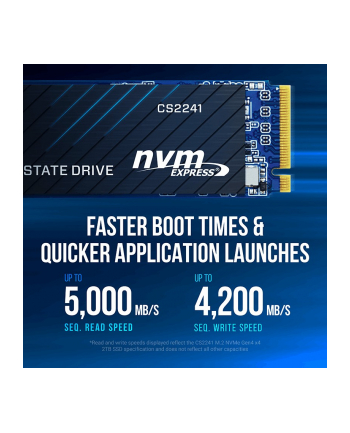 pny Dysk SSD 1TB M.2 2280 CS2241 M280CS2241-1TB-RB nr 2
