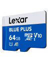 lexar Karta pamięci microSD 64GB C10 A1 U3 V10 100MB/s Blue Plus - nr 3