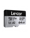 lexar Karta pamięci microSD 64GB C10 A2 U3 V30 205/100MB/s Silver Plus - nr 11