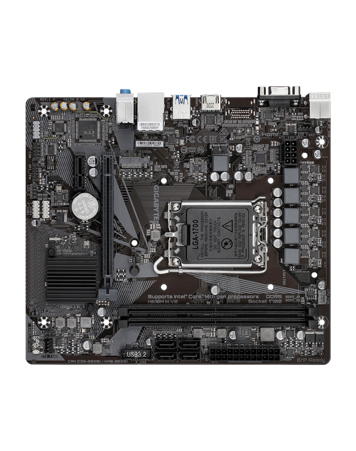 gigabyte Płyta główna H610M H V2 s1700 2DDR5 HDMI/DSUB M.2 mATX główny