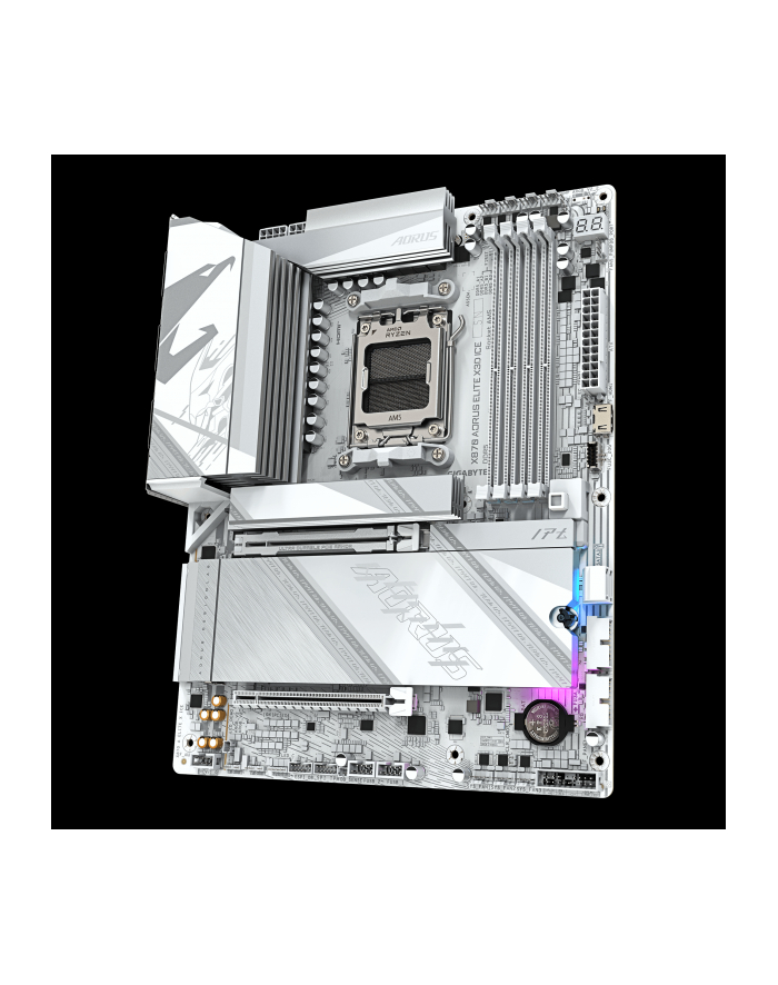 gigabyte Płyta główna X870 AORUS ELITE X3D ICE AM5 4DDR5 HDMI ATX główny