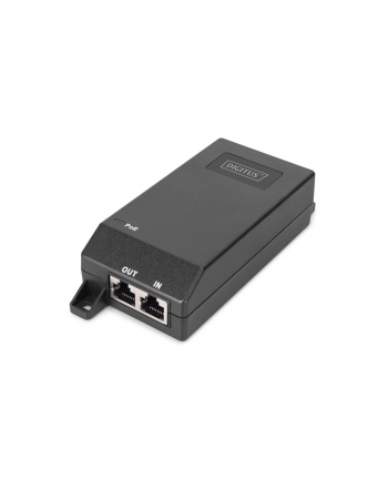 digitus Zasilacz/Adapter PoE+ 802.3at aktywny max. 55V 30W 10/100/1000Mbps, transmisja do 100m