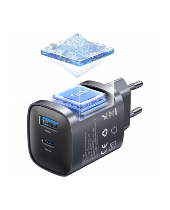 usams Ładowarka sieciowa T66 45W GaN CC290 USB-A + USB-C Fast charge nr 1